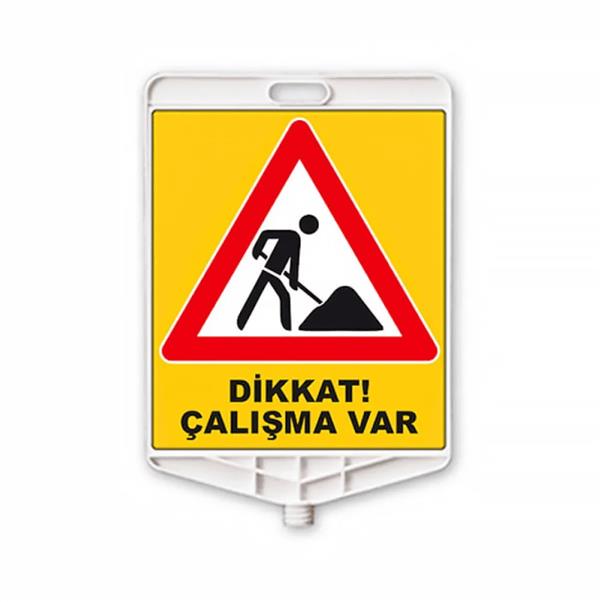 Dikdörtgen Uyarı Levhası - Dikkat Çalışma Var